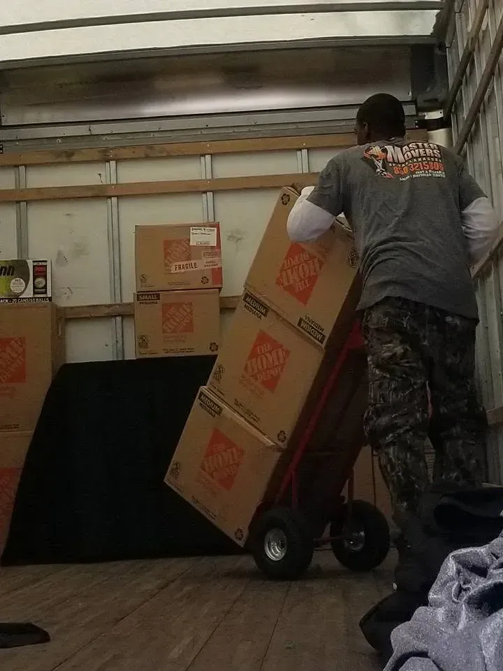 Master Movers of Tallahassee moving boxed household goods